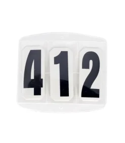 Brassard de départ 3 chiffres 11,5 x 11,5 cm - Kerbl