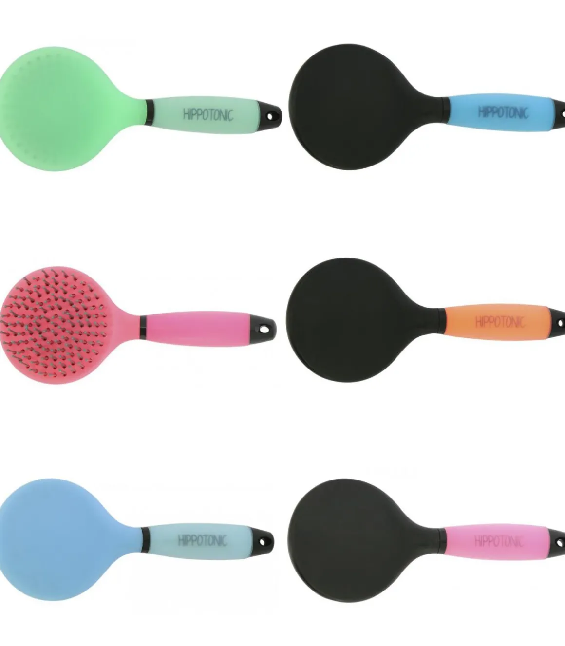 Brosse à crins avec poignée en gel - Hippotonic