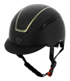 Casque d'équitation Agris noir chrome carbone - Equi-thème