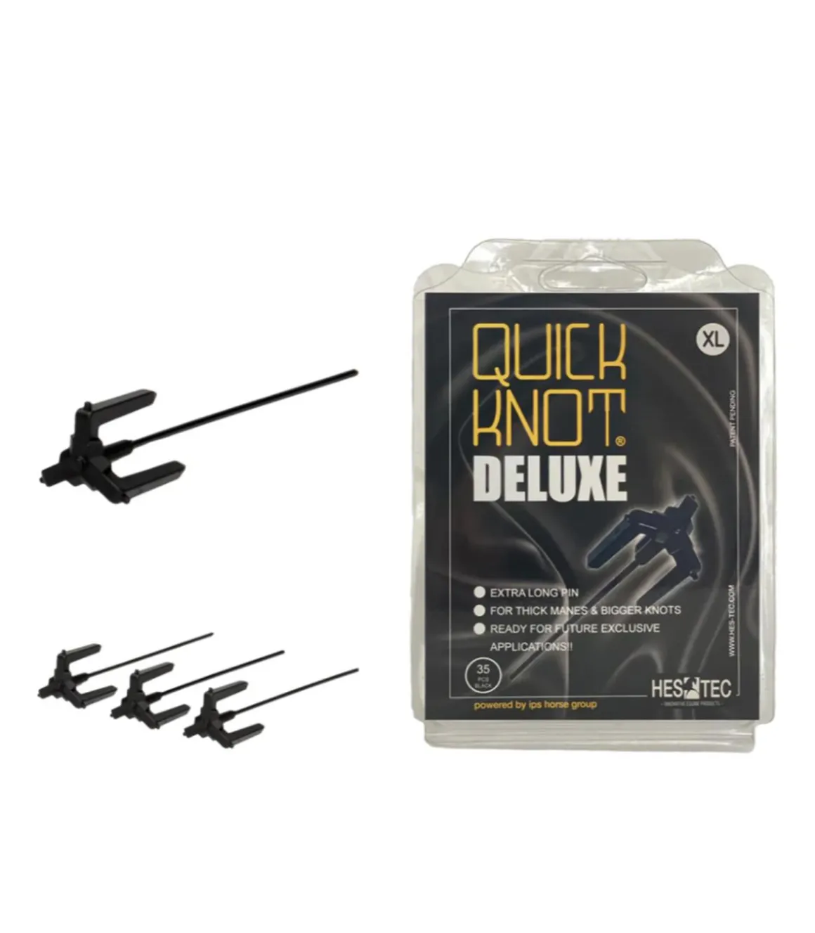 Clips pour pions Quick Knot Deluxe XL 35 clips - Hes Tec