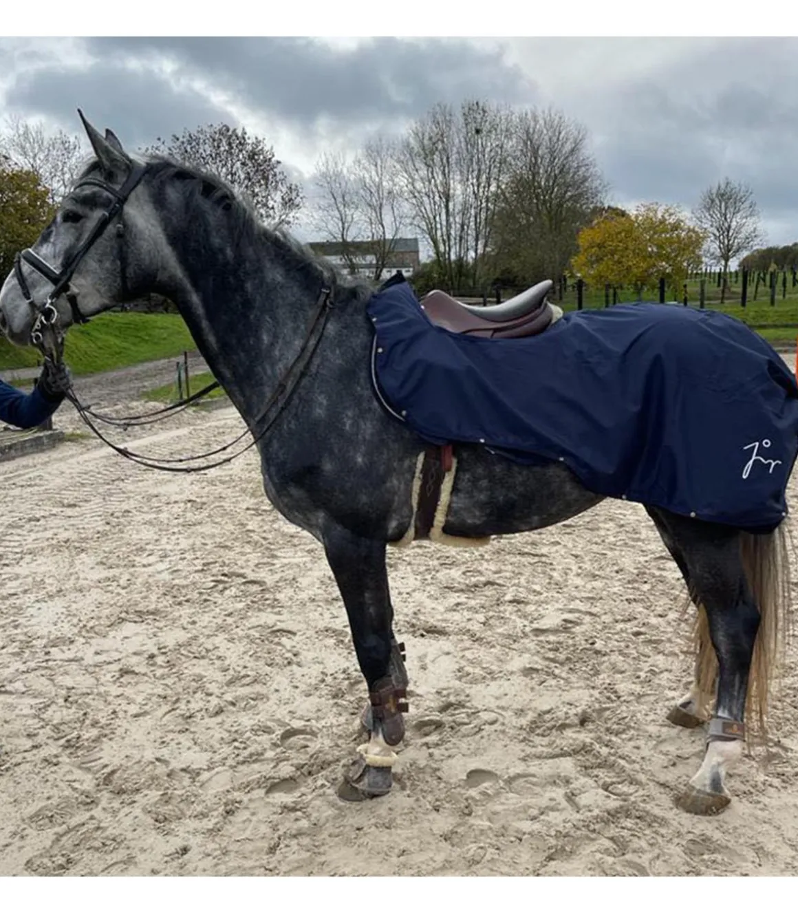 Couvre-reins 3 en 1 bleu marine - JMR