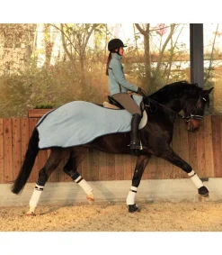 Couvre-reins polaire séchant bleu ciel - JMR