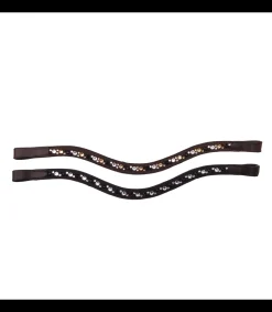 Frontal Raffinée en cuir avec strass - Jmr Pro