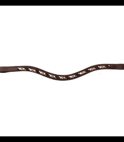 Frontal Raffinée en cuir avec strass - Jmr Pro