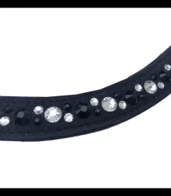 Frontal Raffinée en cuir avec strass - Jmr Pro