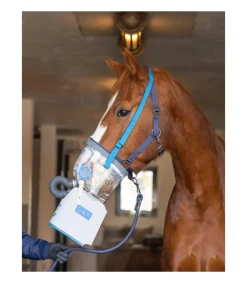 Masque d'inhalation pour chevaux AirOne Flex avec accessoires