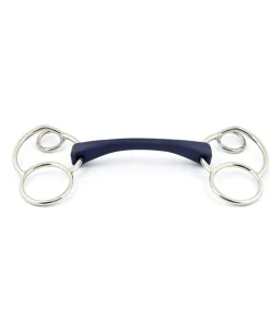 Mors cartoutchouc Pessoa droit 3 anneaux - Jump'In