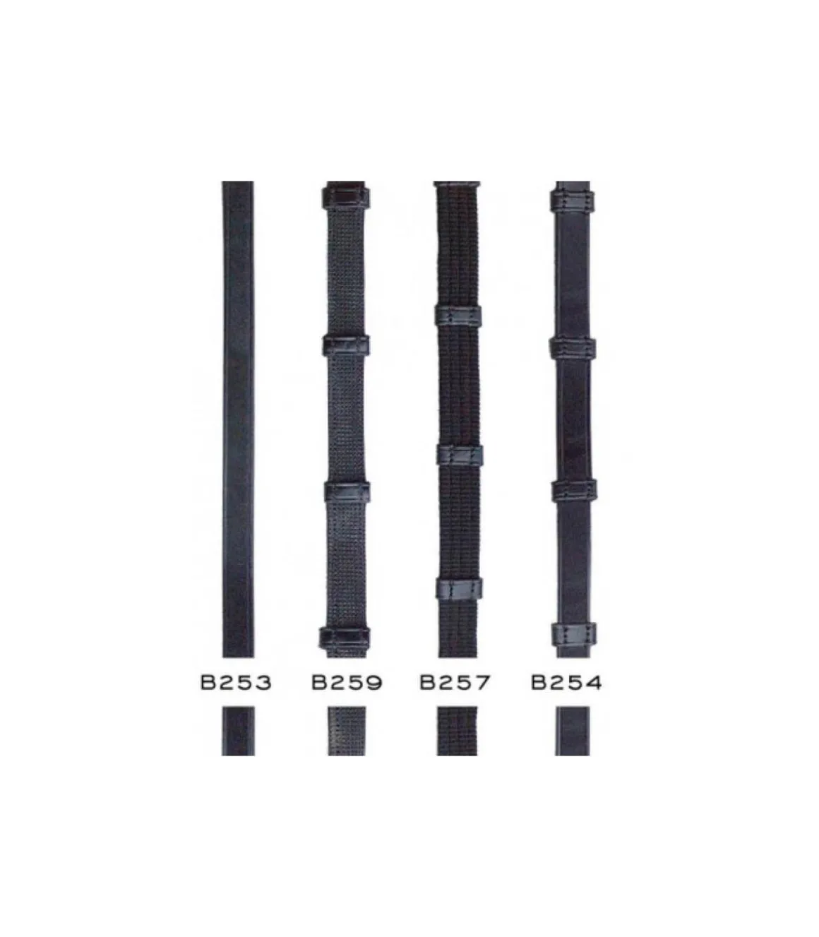 Rênes de dressage en hunter souple 16 mm - Dy'on