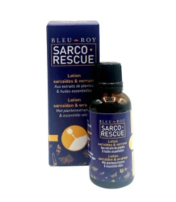 Sarco Rescue Bleu Roy – Lotion naturelle pour sarcoïdes & verrues