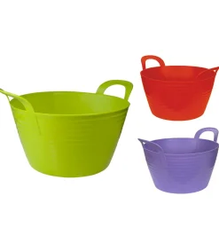 Seau d'écurie flexible flexibag de 28 litres avec poignées